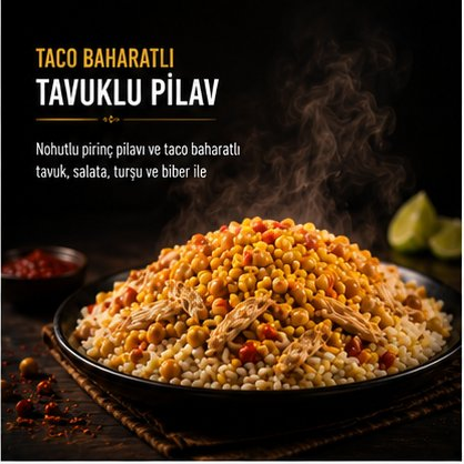 TACO BAHARATLI TAVUKLU PİLAV