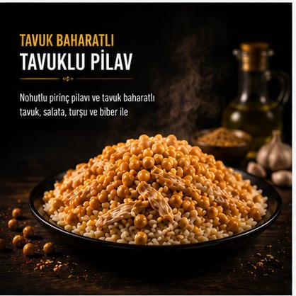 TAVUK BAHARATLI TAVUKLU PİLAV