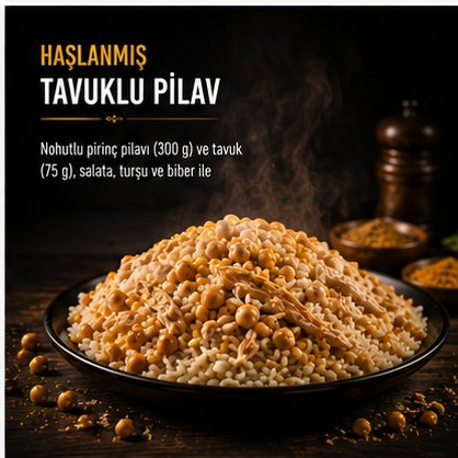 HAŞLANMIŞ TAVUKLU PİLAV (300G)