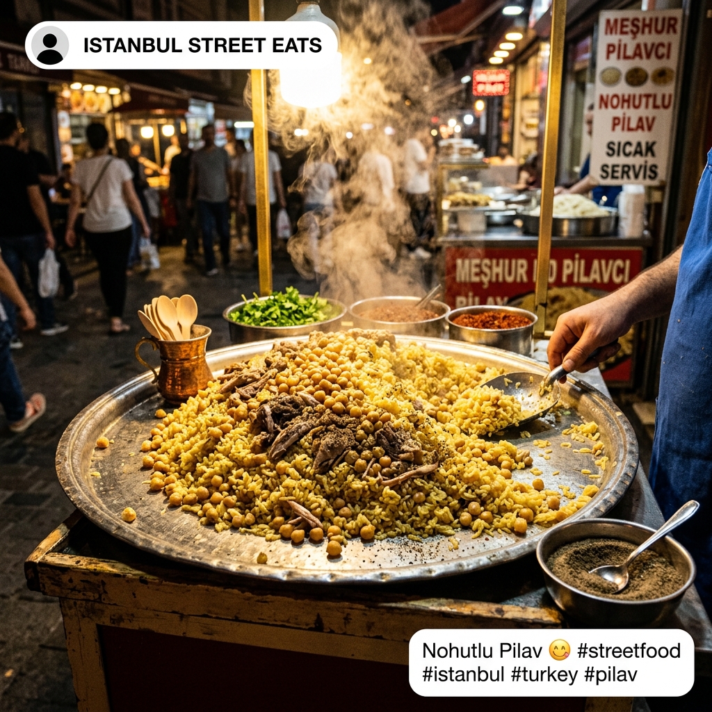 Nohutlu Tavuklu Pilav Sokak Lezzeti